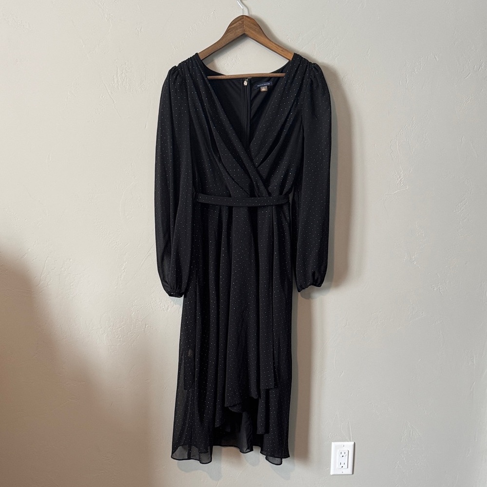 Elegant Black Wrap Dress